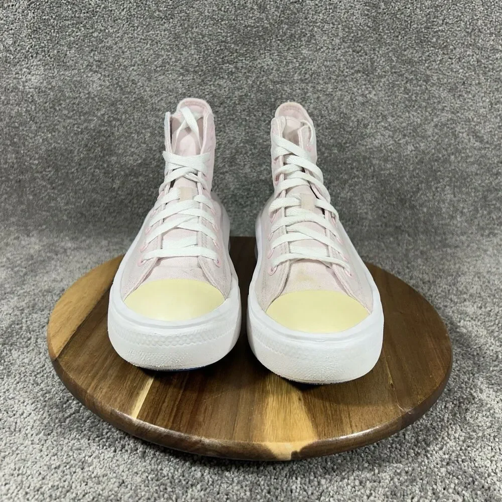 Converse CT All Star Move High 570260C Women’s Size 9.5 Pink Athletic Shoes Used